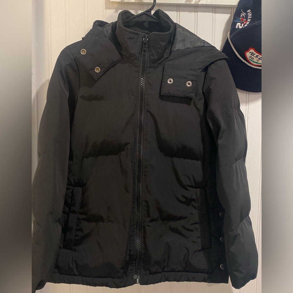 Madewell 2018 quilted hooded parka jacket.  Super cute and warm.  Size XXS